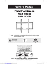 Tripp Lite DWF3270X Owner's Manual
