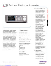 Tektronix MTG300 Specifications