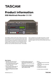 Tascam DS-D98 Specifications