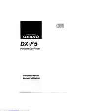 Onkyo DX-F5 Instruction Manual