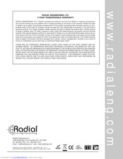 Radial Engineering 8ox Owner's Manual