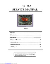Prima P-3460 Service Manual