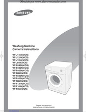Samsung WF-J145V Owner's Instructions Manual