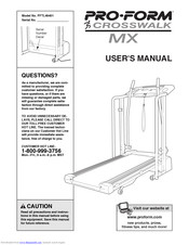 Pro-Form CROSSWALK MX User Manual