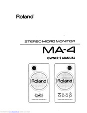 Roland MA-4 Owner's Manual