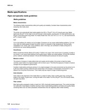 Lexmark 5022 Series Media Specifications