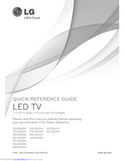 LG 37LP620H Quick Reference Manual