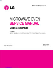 LG MS0747C Service Manual