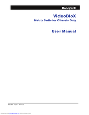 Honeywell VideoBloX User Manual
