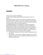 Mach TRIO SURF User Manual