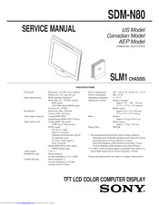 Sony Multiscan SDM-N80 Service Manual
