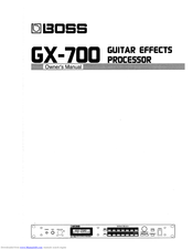 Boss GX-700 Manuals | ManualsLib