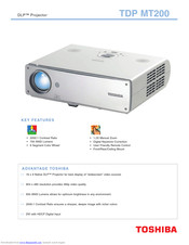 Toshiba TDP MT200 Specifications