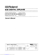 Roland DDR-30 Owner's Manual