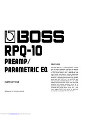 Boss RPQ-10 Instructions Manual