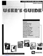 Maytag LD9206 User Manual