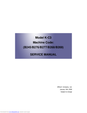 Ricoh K-C3 Service Manual