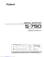 Roland S-750 Owner's Manual
