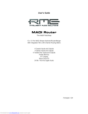 RME Audio MADI Converter User Manual