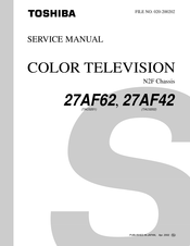 Toshiba 32AF62 Service Manual