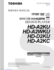 Toshiba HD-A2WKU Service Manual