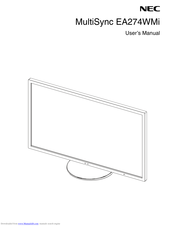 NEC MultiSync EA304WMi User Manual