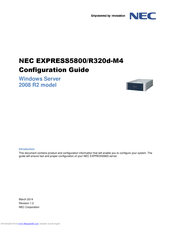 NEC R320d-M4 Configuration Manual