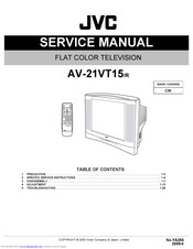 Jvc AV-21VT15 Service Manual