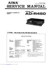 Aiwa AD-R450Z Service Manual