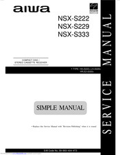 Aiwa NSX-S229 Service Manual