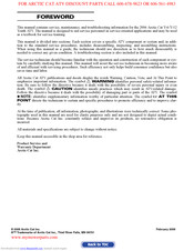 Arctic Cat Y-6 2006 Service Manual