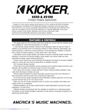 Kicker XS100 Manual