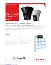 Canon VB-H41 Brochure & Specs