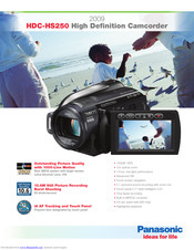 Panasonic HDC-HS250 Brochure & Specs
