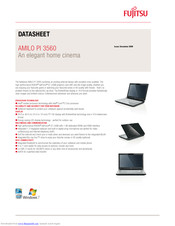 Fujitsu AMILO Pi 3560 Datasheet