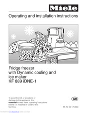 Miele KF 889 iDNE-1 Operating And Installation Instructions