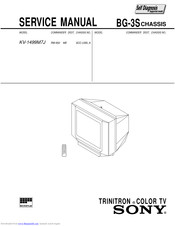 Sony TRINITRON KV-1499M7J Service Manual