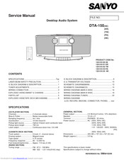 Sanyo DTA-150 Service Manual