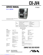 Aiwa CX-JV4 Service Manual