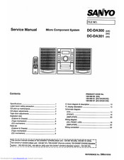 Sanyo DC-DA300 Service Manual