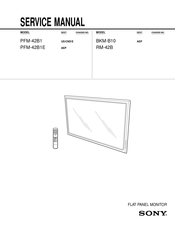Sony RM-42B Service Manual