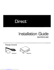 Direct XM-RVR-D-002 Installation Manual