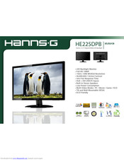Hanns.G HE225DPB Brochure & Specs