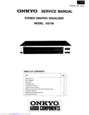 Onkyo EQ-08 Service Manual
