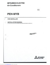 Mitsubishi Electric PEH-MYB Installation Manual