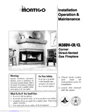 Montigo M38DV-CR Installation & Operation Manual