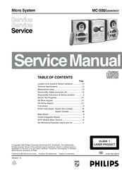 Philips MC-500/25 Service Manual