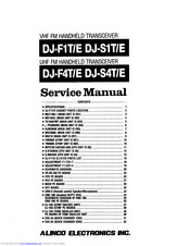 Alinco DJ-S4TE Service Manual