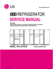 LG GR-L247WVS Service Manual