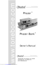 Radial Engineering Phazer-Bank Owner's Manual